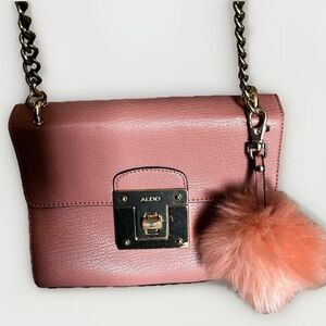 ALDO Chain Shoulder / Crossbody Bag - Coral Pink – Pre-Owned